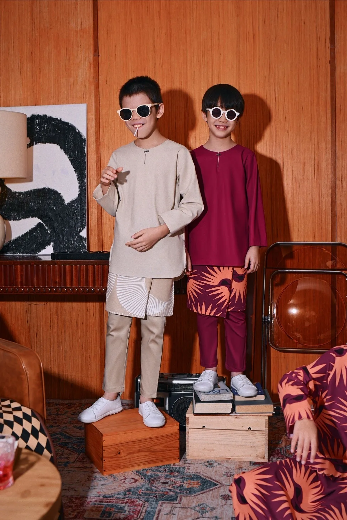 The Congkak Kurta - Fuchsia