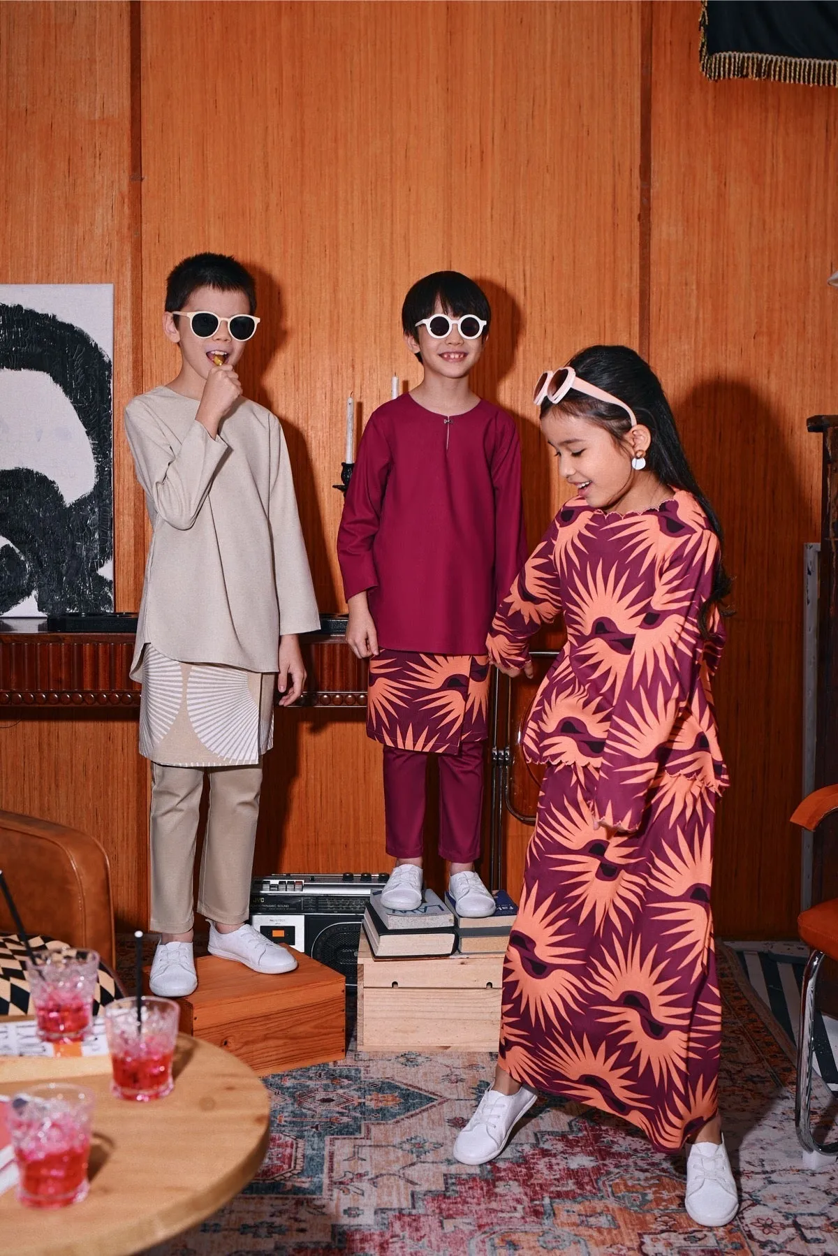 The Congkak Kurta - Fuchsia