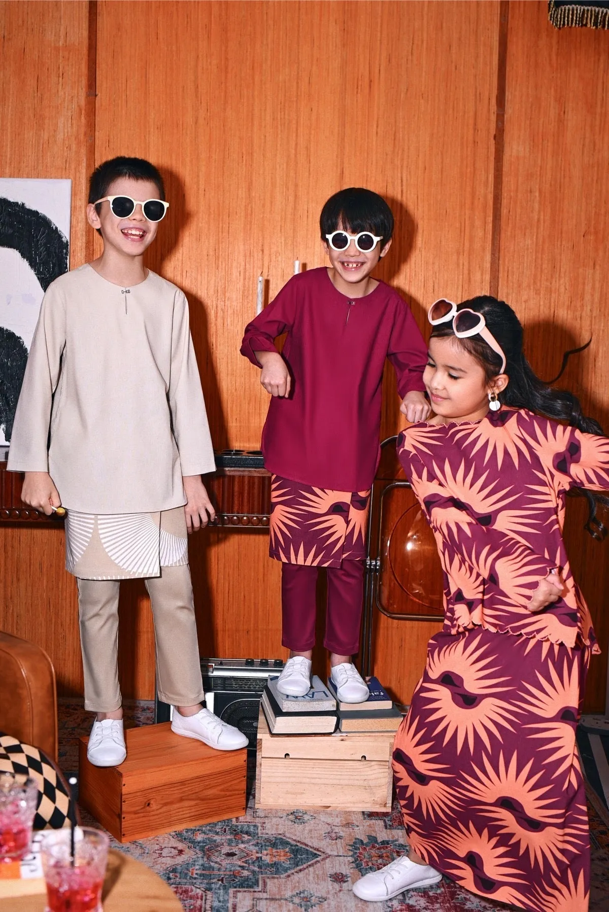 The Congkak Kurta - Fuchsia