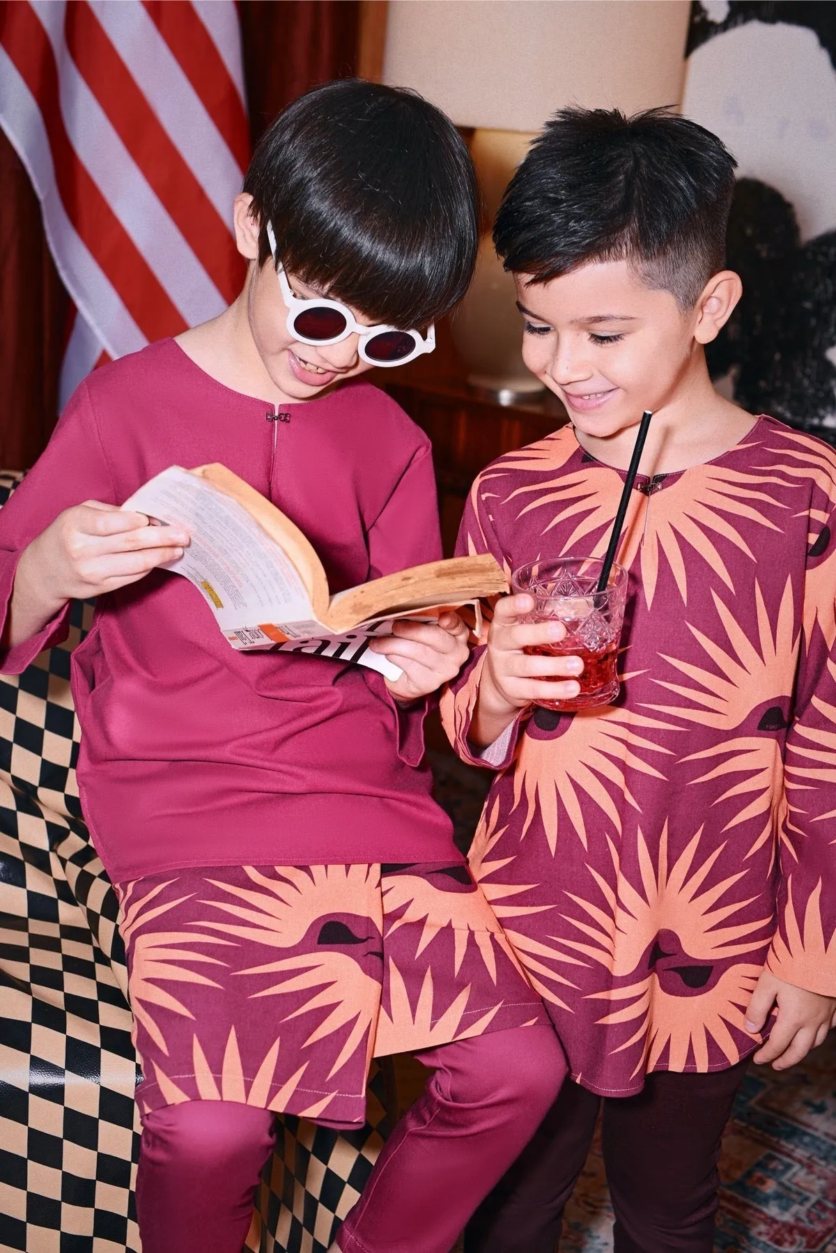 The Congkak Kurta - Fuchsia