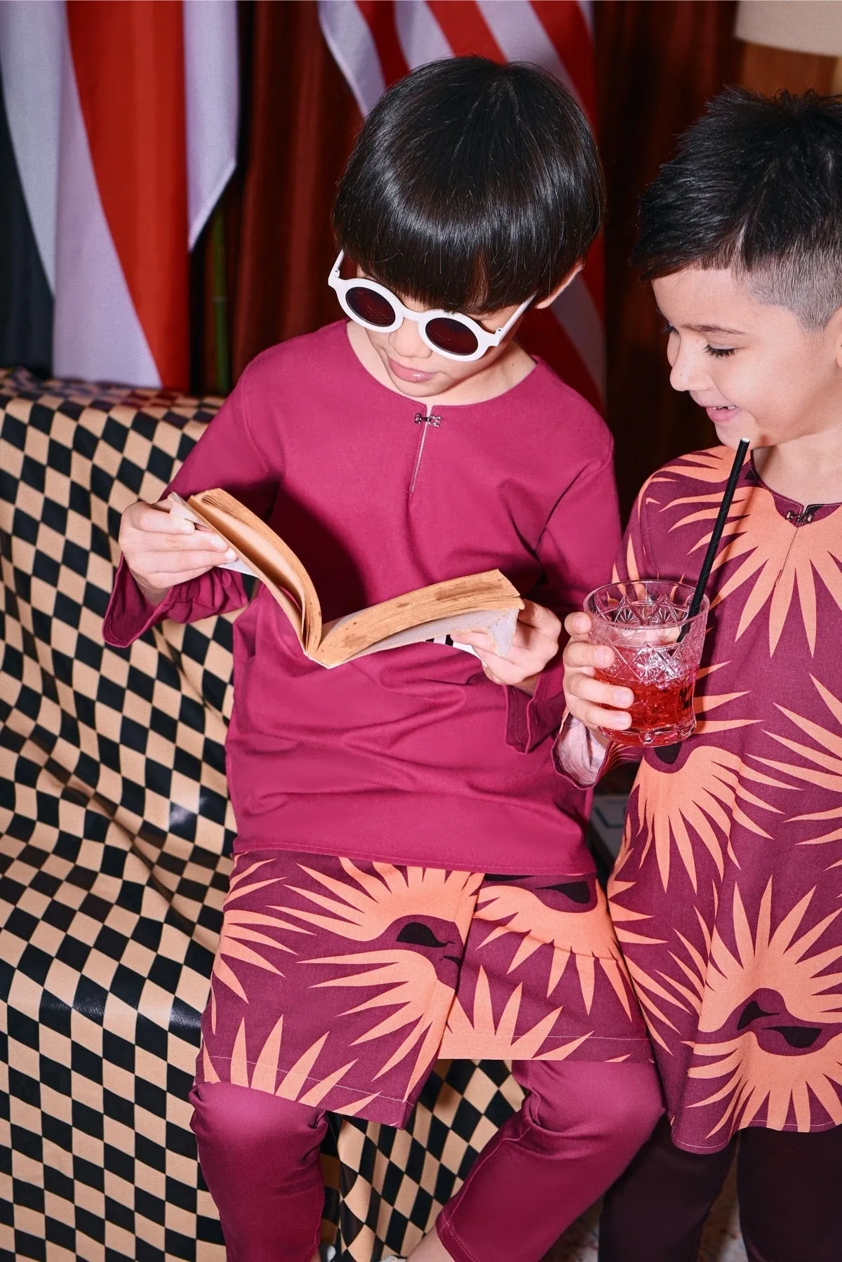 The Congkak Kurta - Fuchsia
