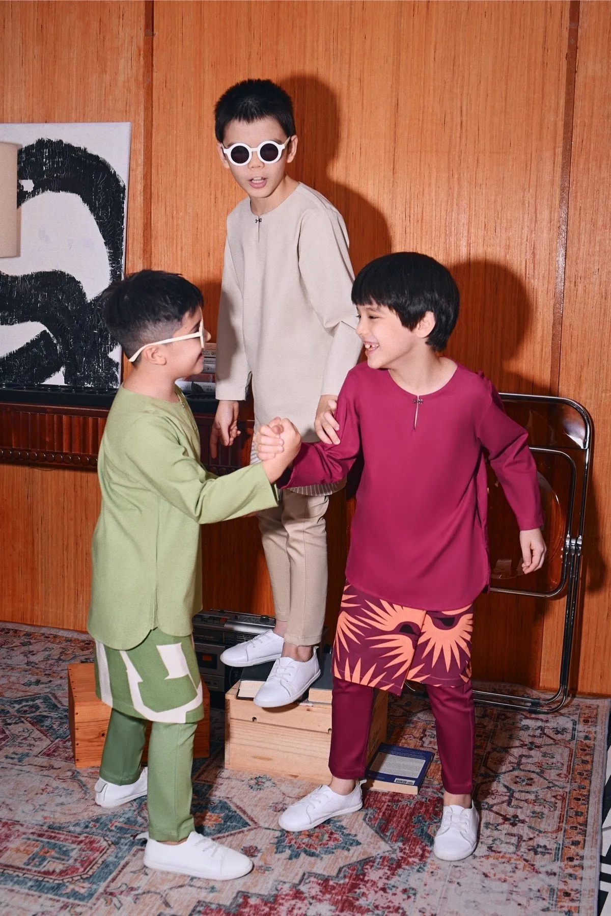 The Congkak Kurta - Fuchsia