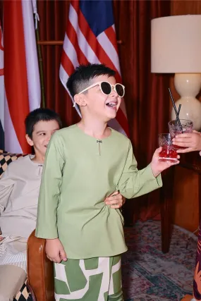 The Congkak Kurta - Lawn Green