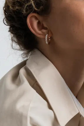 The Lab Grown Multiple Diamond Hoops with 1.5 Carats