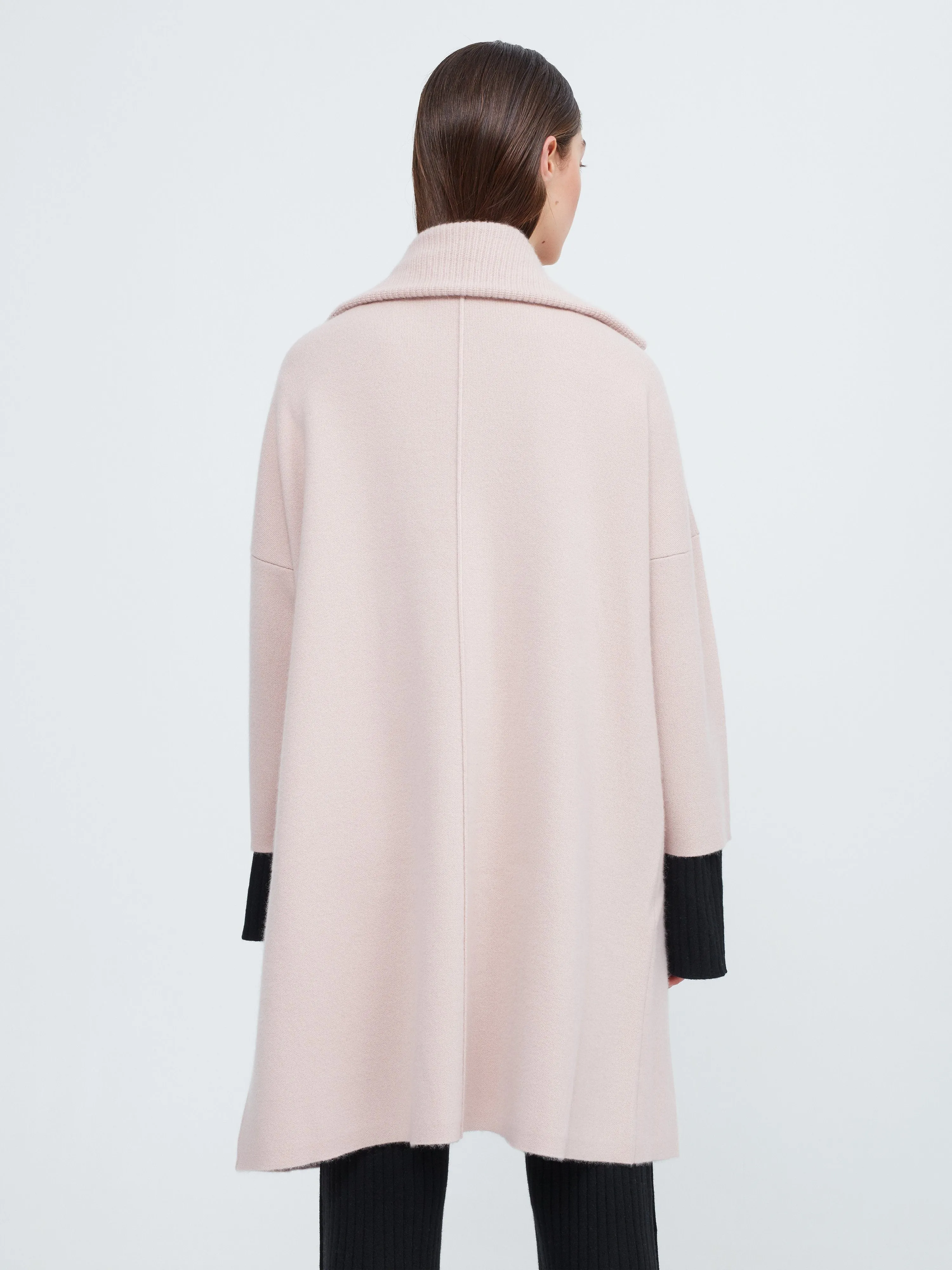 The Movers Cashmere Coat - Dusty Pink